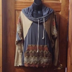 POL Ladies Pullover Cowel Neck Large